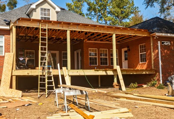 Porch Raising in Hudson